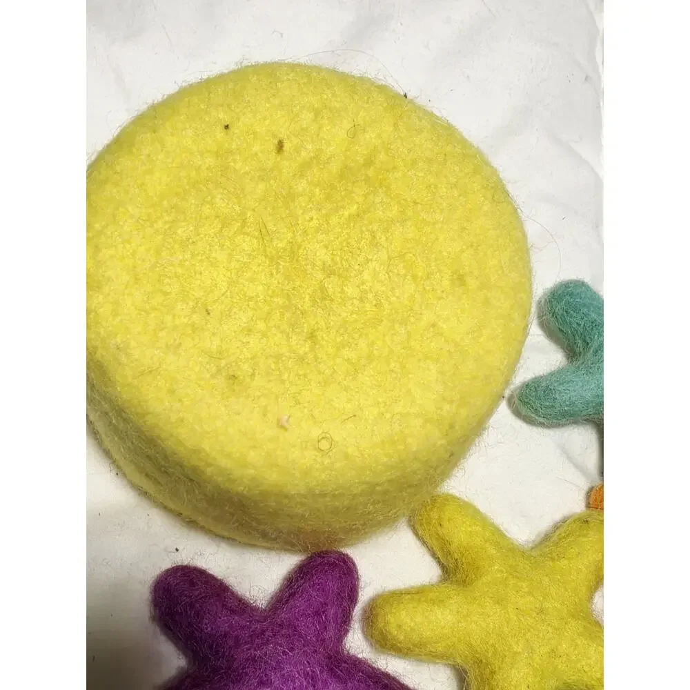 Lovevery Transfer Wool Felt Stars Felt Basket Play Kit No Tweezers Baby Learning